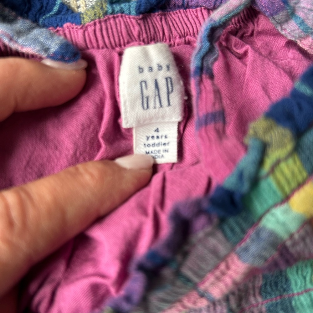 Gap kids Colorful Plaid Kids Jumpsuit - Picture 5 of 7